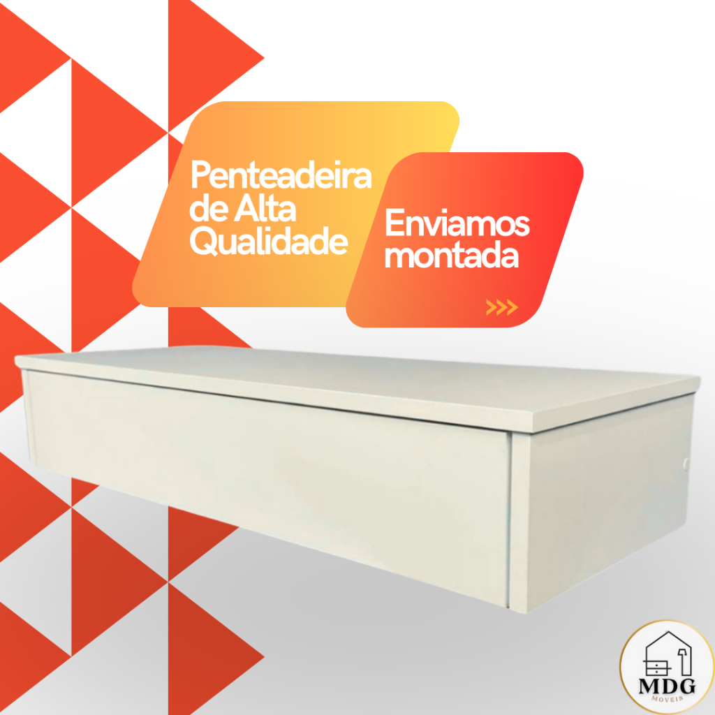 GAVETA PENTEADEIRA CAMARIM SUSPENSA , 100% MDF ( SEM ESPELHO)