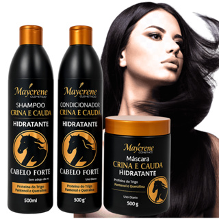 Kit Crescimento Capilar, Hidrata Fortalece - 3 Pod. Crina e Cauda em Oferta na Shopee