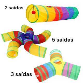 Túnel Labirinto Para Pet Cachorro Gato Treinamento Brinquedo Interativo Dobrável Portatil Playground em Oferta na Shopee