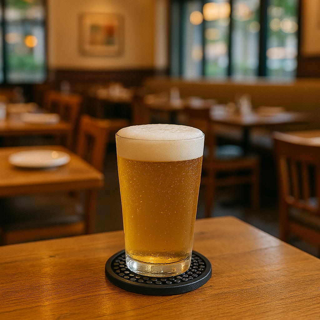 Kit 24 Porta Copos Borracha Relevo Oblongos Apoio Tapete Bar Descanso Bolacha Retém Líquido Bebidas