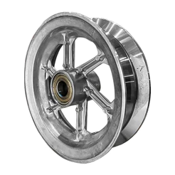 Roda De Alumínio 8Pol. Com Rolamento Para Carrinho De Mão AD11A.100 Alucal Resistente Profissional