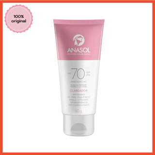 Protetor Solar Clareador Facial Anasol FPS 70 UVA Vegano 60g