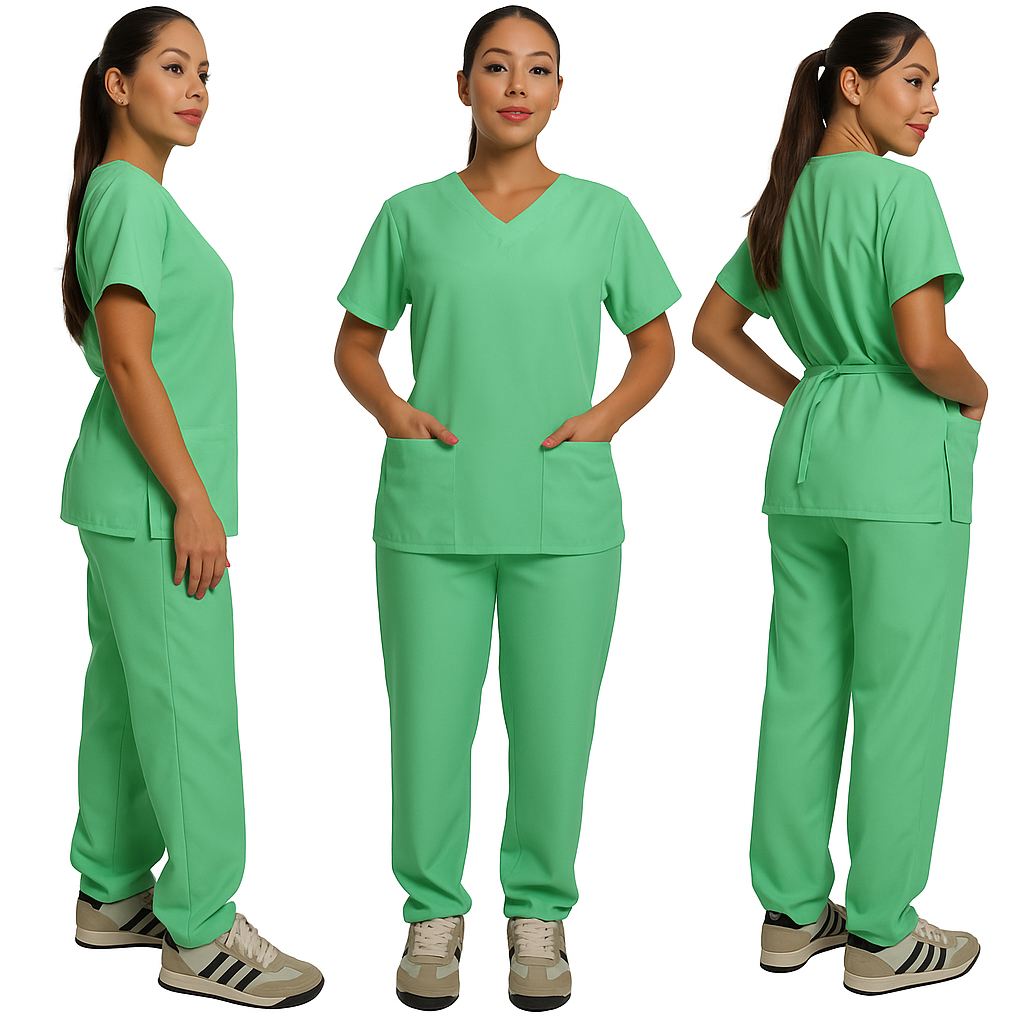 Pijama Cirúrgico Gabardine Hospitalar Scrub Enfermagem Uniforme Profissional Médico Enfermeira Veterinário