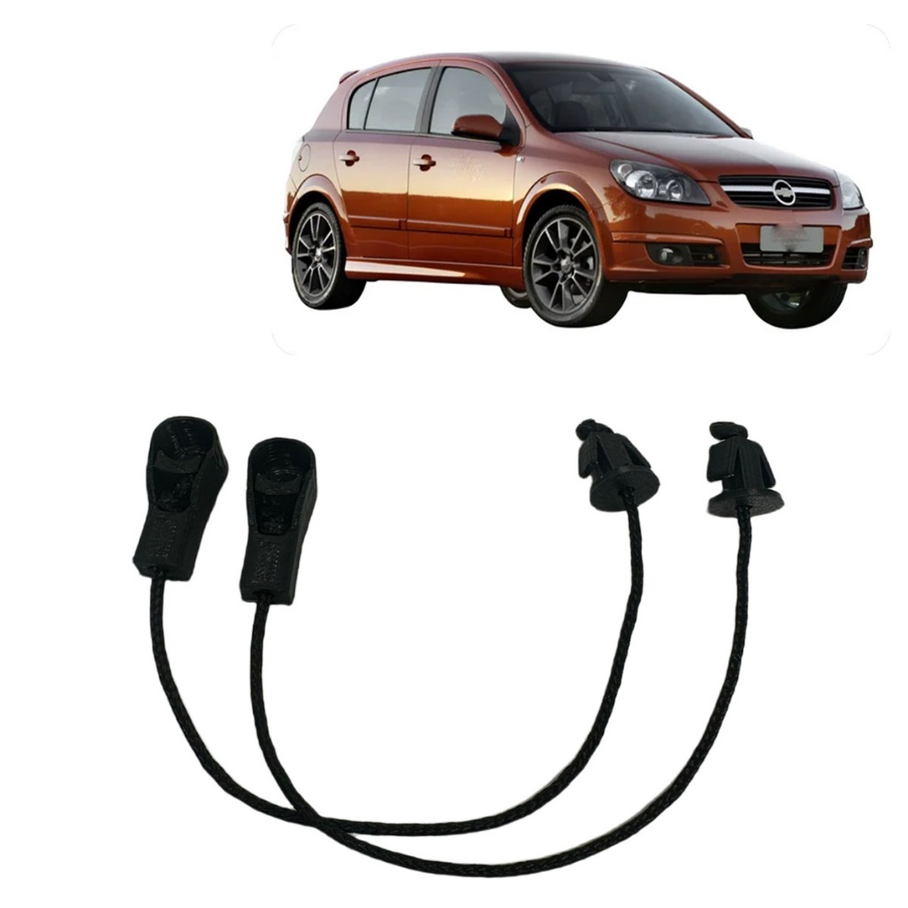 Par Corda Alça Haste Tampão Porta Mala Bagagito Vectra Gt 2008/2012