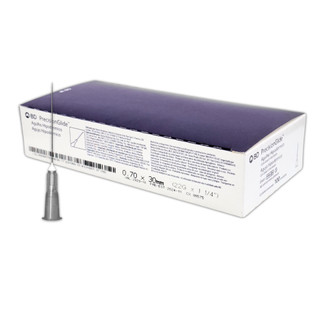 Agulha HiPodérmica Bd 0,70x30mm Preto 22g - Cx 100un