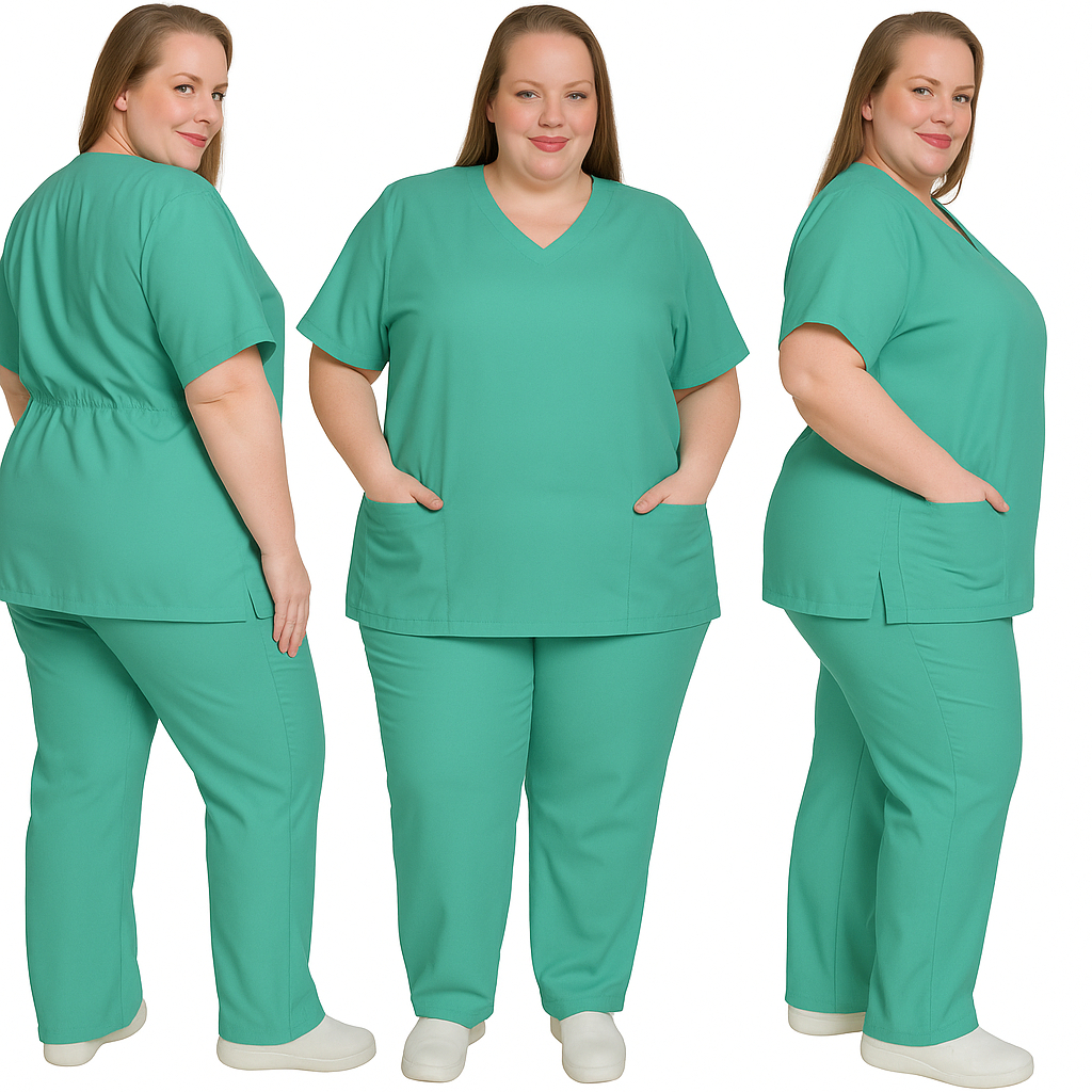 Pijama Cirúrgico Hospitalar Scrub Gabardine Plus Size Unissex Enfermagem Uniforme Profissional Médico Enfermeira em Oferta na Shopee