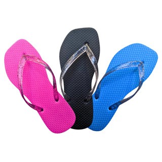 Promoção Kit 3 Pares Chinelo Feminino De Dedo Várias Cores Macio Leve Barato Tira Brilhante