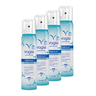 Kit 4x Vagisil Desodorante Íntimo PH Equilíbrio 75ml em Oferta na Shopee