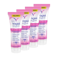 Kit 4x Vagisil Sabonete Líquido Íntimo Odor Block 200 + 100g Grátis
