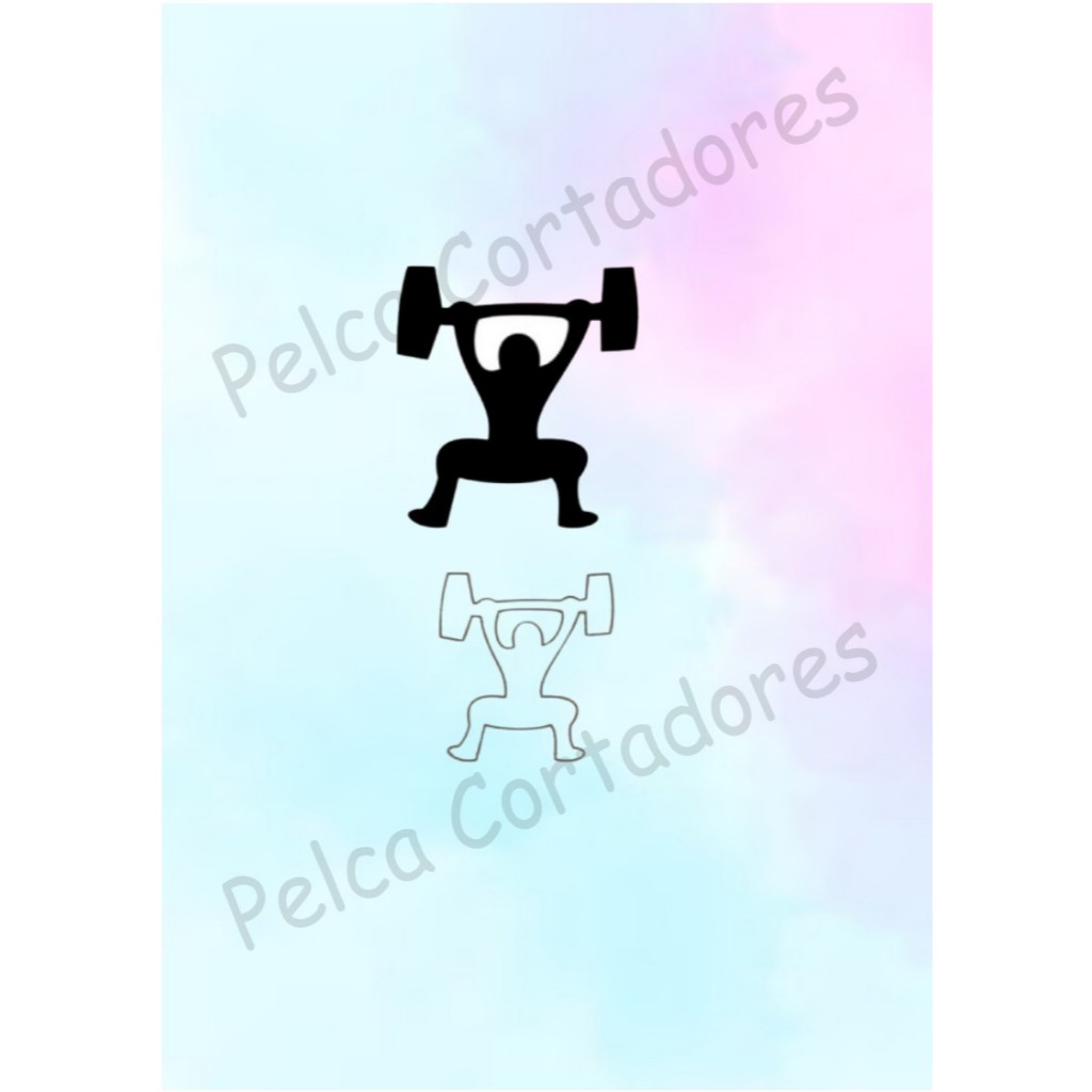 cortador homem academia musculação 6cm