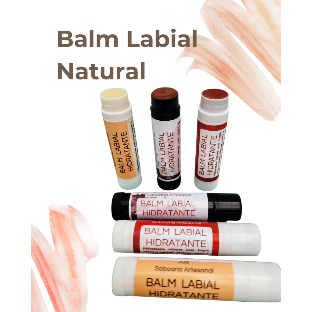 Balm Hidratante Labial para Lábios Ressecados - Hidratação com Manteiga de Cacau