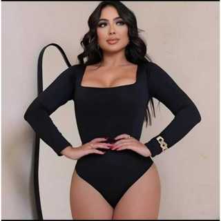 KIT COM 2 BODY BORI FEMININO QUADRADO MANGA LONGA