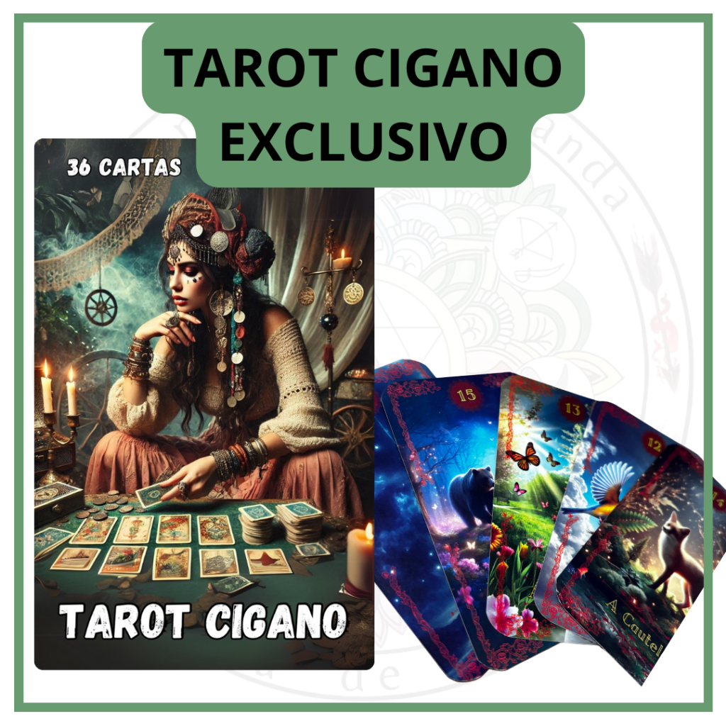 Tarot Cigano Exclusivo 36 Cartas Plastificado com Manual em Oferta na Shopee