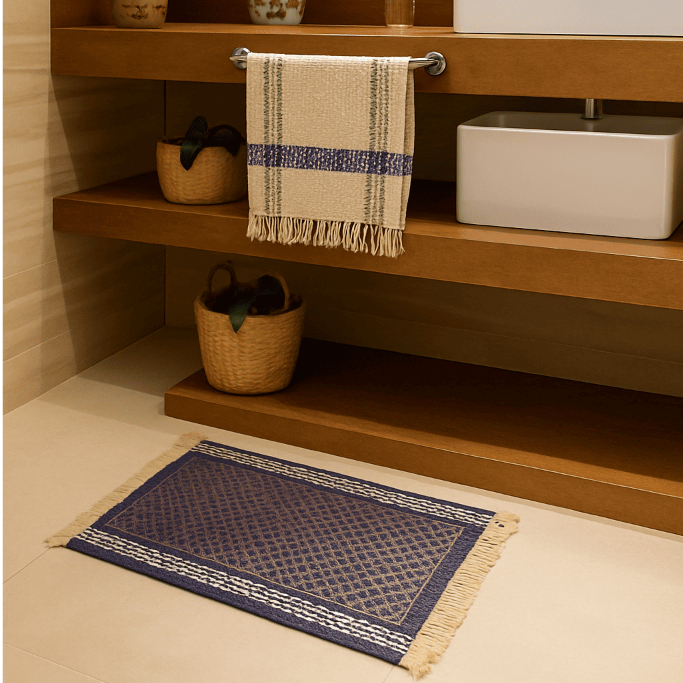 Kit Lavabo Toalha Tapetinho Lavabo Banheiro Cozinha Área Gourmert Artesanal