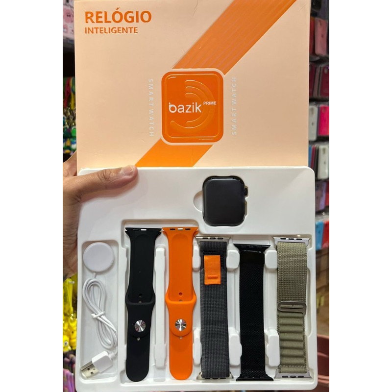 RELOGIO  Smart Watch Bazik Prime,com 5 pulseiras unissex(envio imediato )