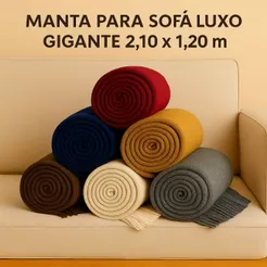 Manta Para Sofá Luxo Gigante 2,10 x 1,20 m Tipo Capa De Sofá Protetora Direto da Fábrica