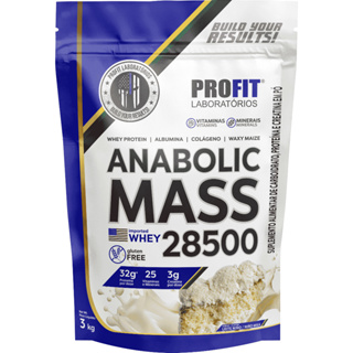 Hipercalórico Anabolic Mass 28500 - 3kg - Profit Labs Sabores em Oferta na Shopee