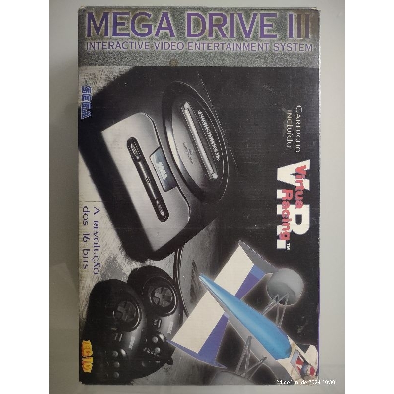 Mega Drive 3 Cib Ed virtua Racing  completo