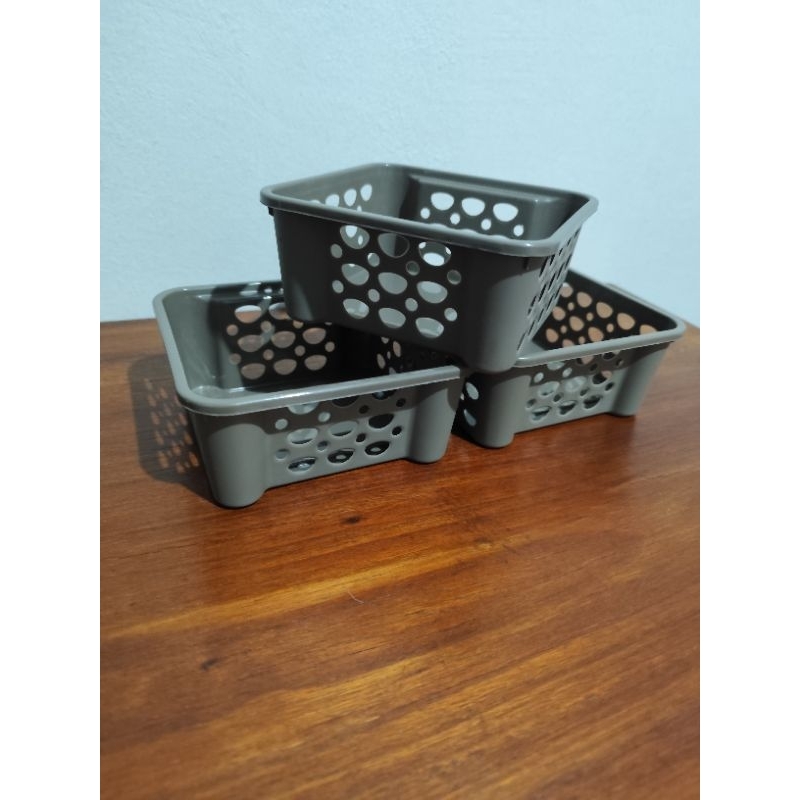 KIT 3 Peças Cestinhas Organizadoras Jóias Casa Accesorios Maquiagem Banho UZ Utilidades