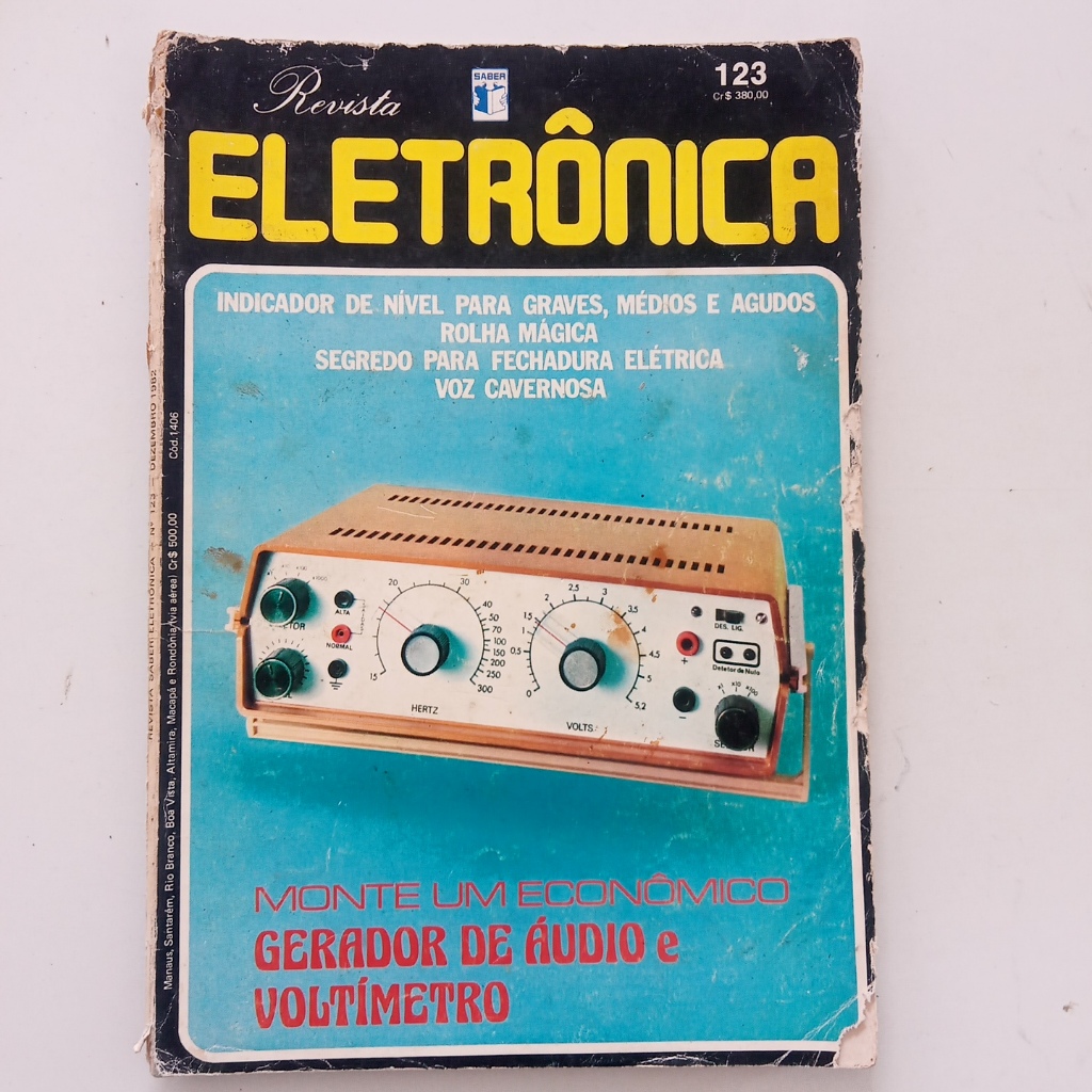 Revista Eletrônica No 123 Gerador De Áudio E Voltimetro (Usado)