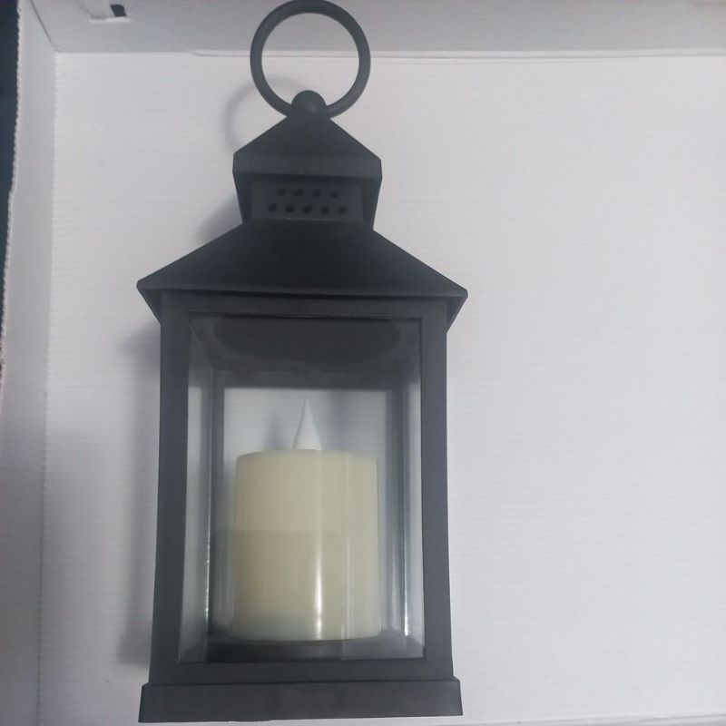 Lamparina de Plástico grande 26x9 a pilha candieiro candeeiro luminária lampião