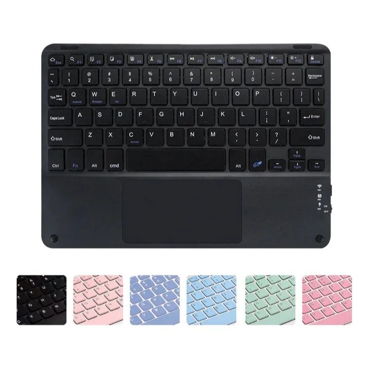 Teclado Abnt Com Touchpad Para Tablet Samsung S9 Fe Plus X616 S6 S7 S9 Lite A8 A9 Ipad 6 7 8 9
