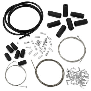 Kit Cabos Conduites Terminal Freio e Marcha Completo Bike