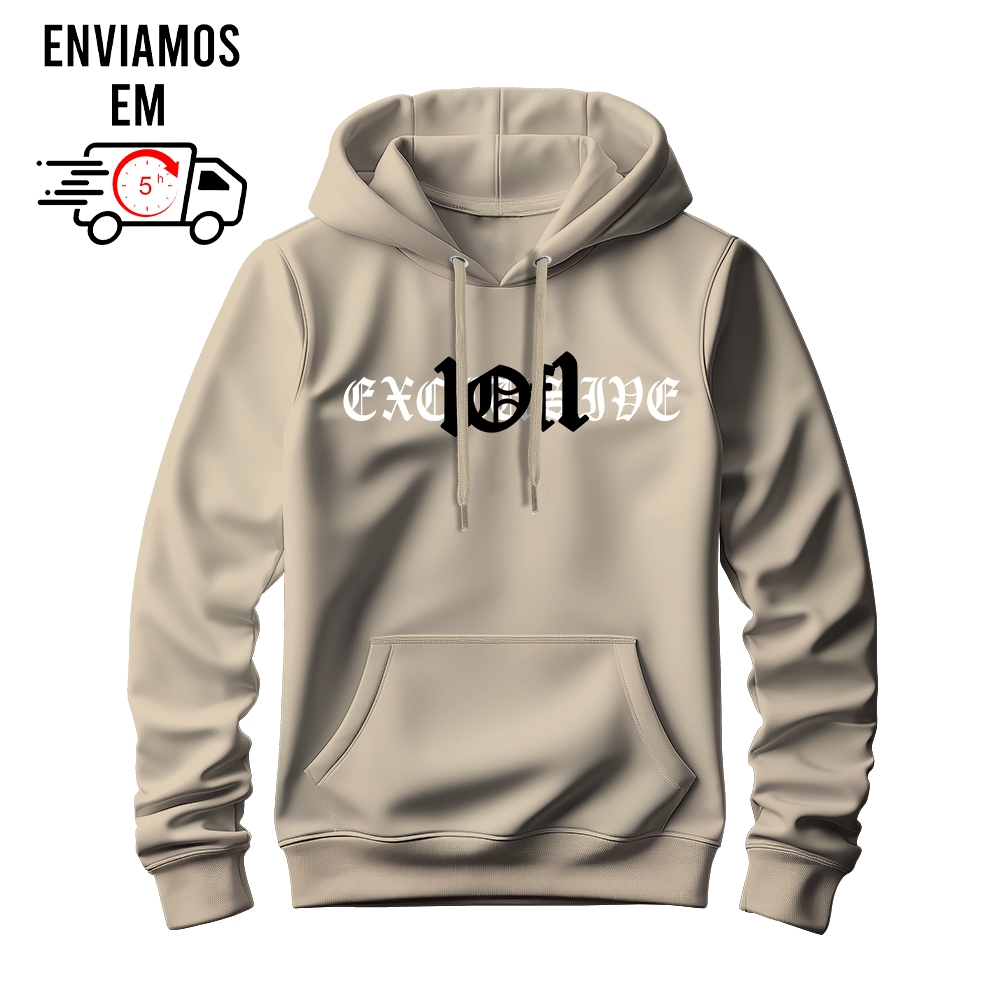 Moletom Canguru Unissex Alta Qualidade Streetwear  1of1 Exclusivi Flanelado Premium Promoção Envio IMEDIATO-74 em Oferta na Shopee