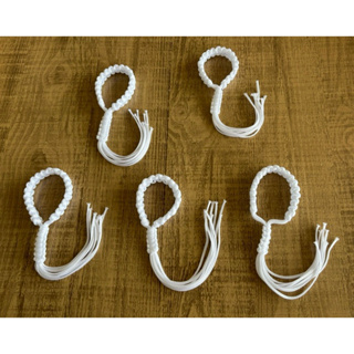 Kit 5 Prajied Kruang Branco/vermelho/azul Graduação Muay Thai Fio Tailandês Com Regulagem em Oferta na Shopee