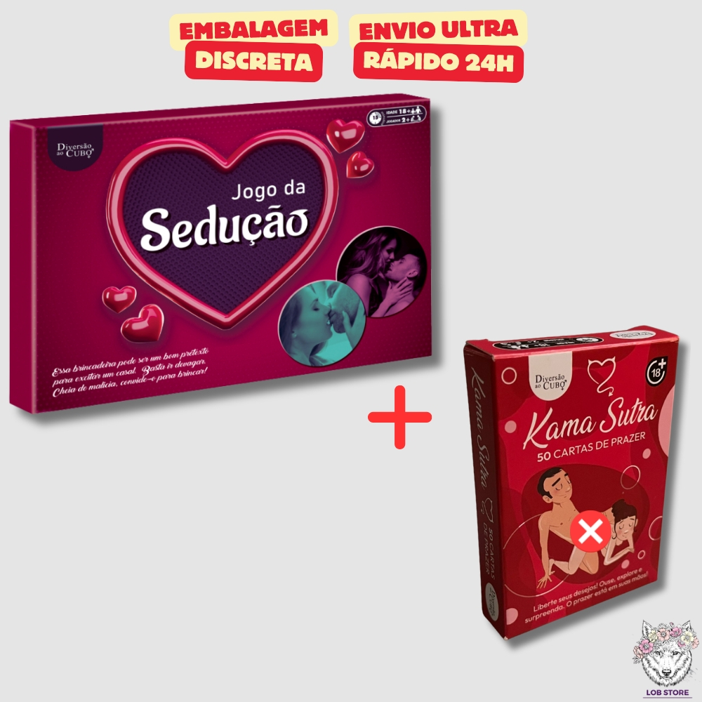 Kit Jogos Eróticos Sedução Tabuleiro + Baralho Kama Sutra 50 Cartas de Prazer Hétero - SexShop em Oferta na Shopee