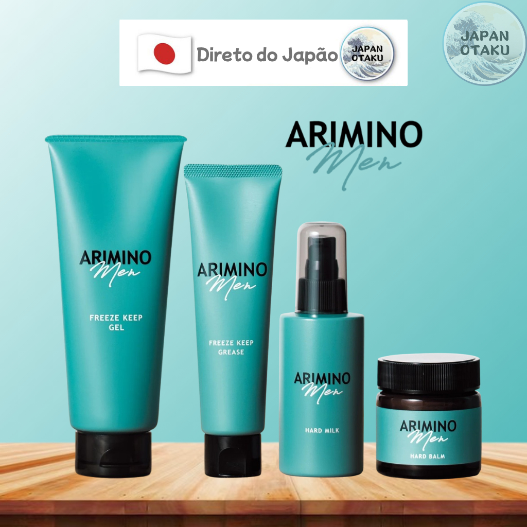 ARIMINO Men Styling Series Freeze Keep Grease / Bálsamo forte / Leite forte / Gel Freeze Keep Japão