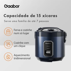 Gaabor 700W Panela de Arroz Azul Marinus com Capacidade para 6 Xicaras 2,2L RC-50M01A
