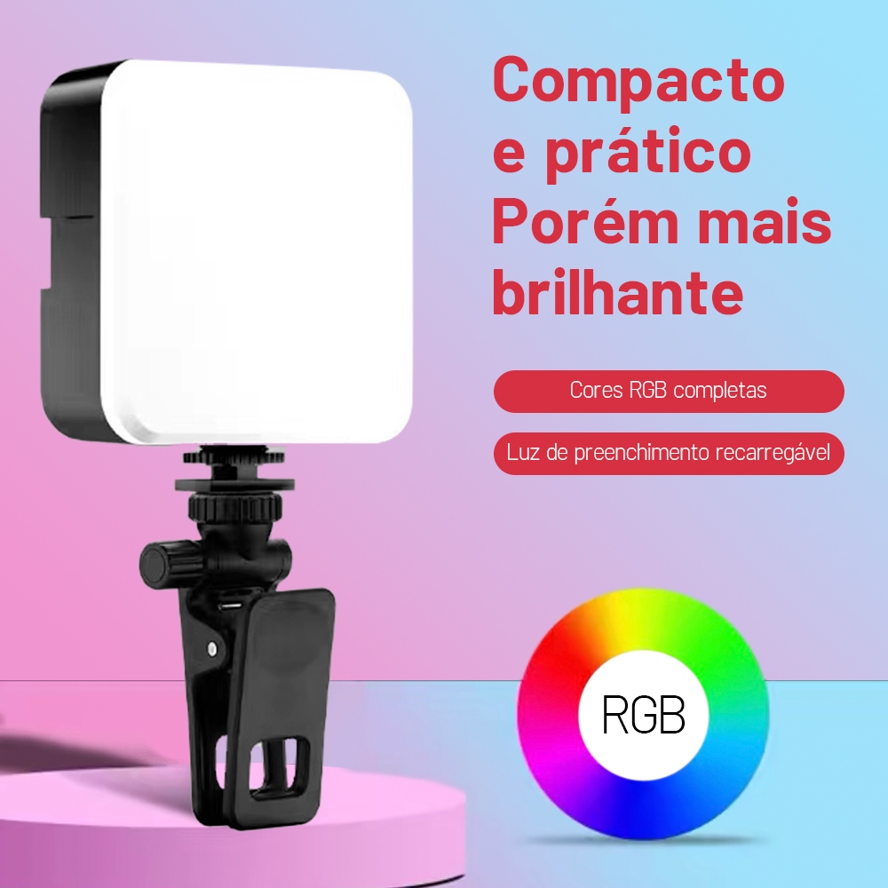 RGB Mini LED Iluminação Fotográfica Noturna De Preenchimento  Luz De Vídeo De Lâmpada Portátil Fotografia em Oferta na Shopee
