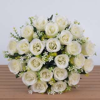 Kit ou Unidade de Buquê de Casamento, Buquê de Noiva, Cada Buquê de Rosas com Folhagem C/24 Flores em Oferta na Shopee