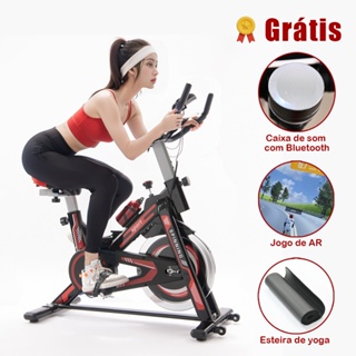 Bicicleta Ergométrica  Bluetooth 2.0  Jogos AR para Spinning Mecanica SKYBOARD Roda de Inércia CD1210 em Oferta na Shopee