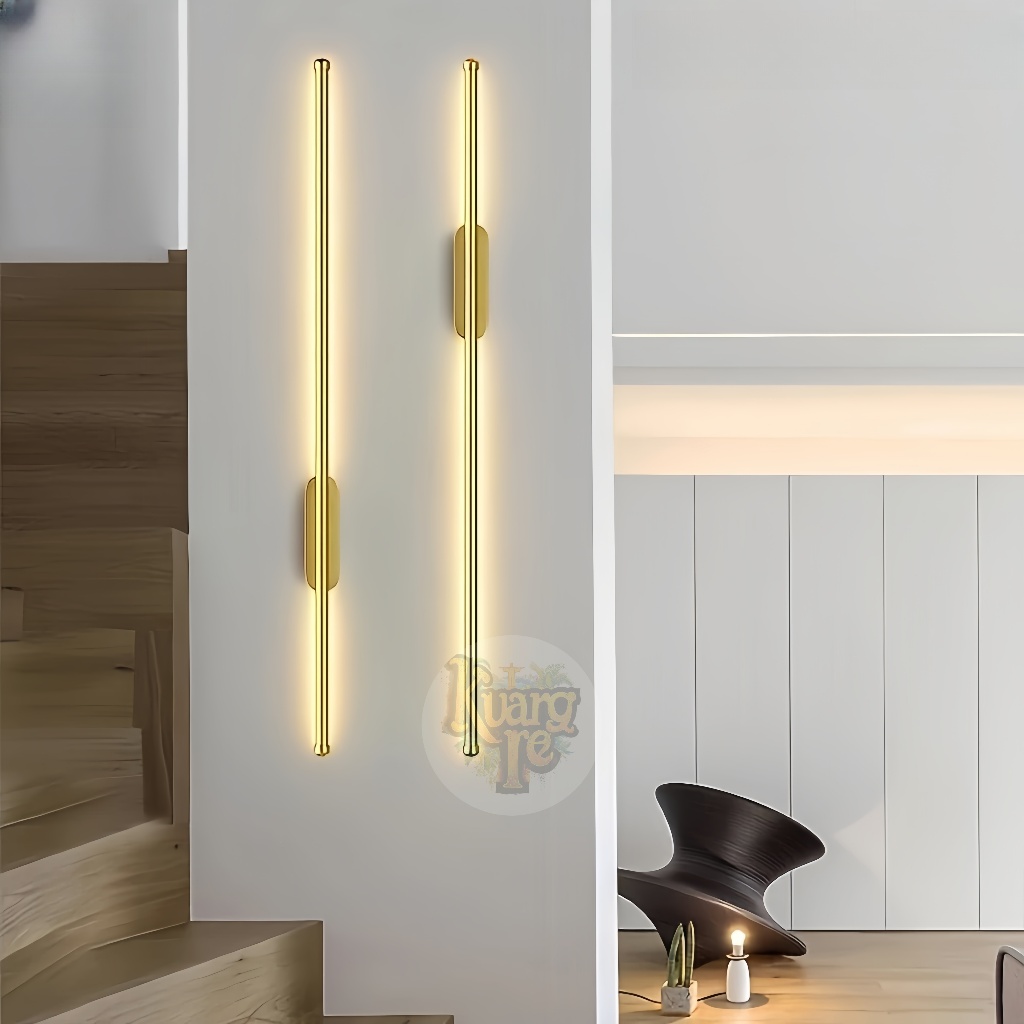 Arandela Luminária De Parede Linear Moderna 13W Luz de três cores em Oferta na Shopee