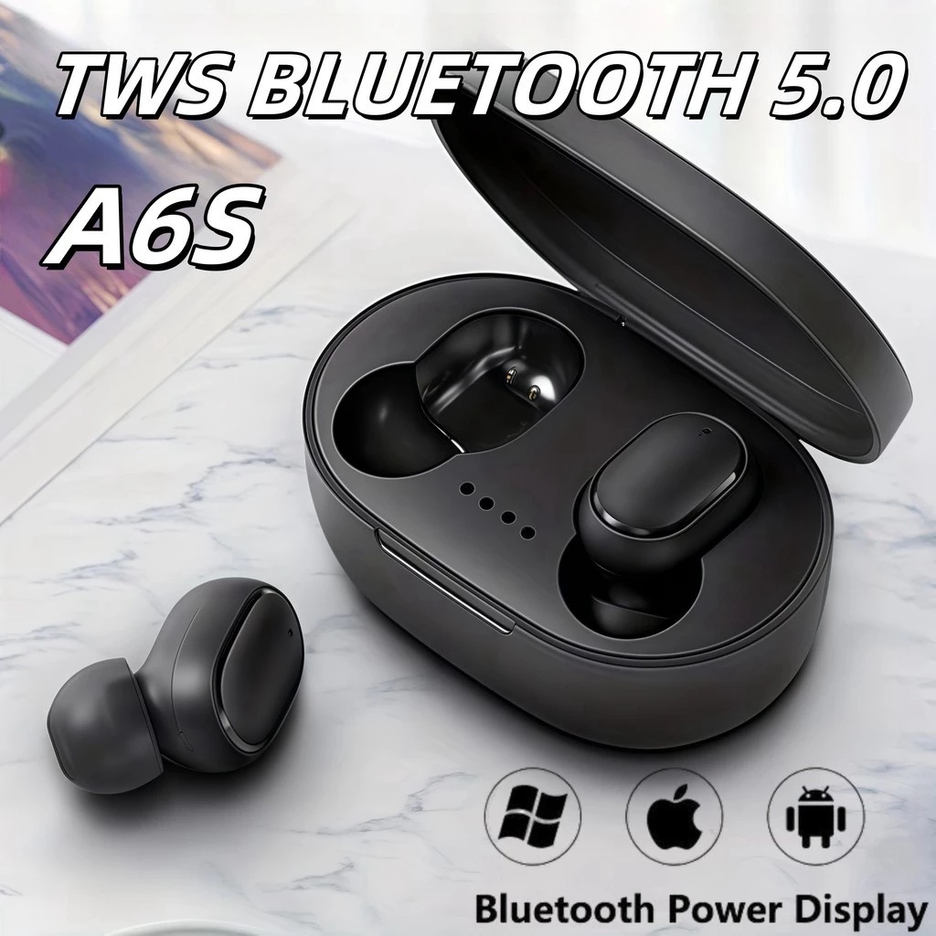 A6S TWS Fone De Ouvido Sem Fio Bluetooth 5.0 Estéreo Macaron Mini Fones Para Xiaomi Redmi Android Ios Smartphones em Oferta na Shopee