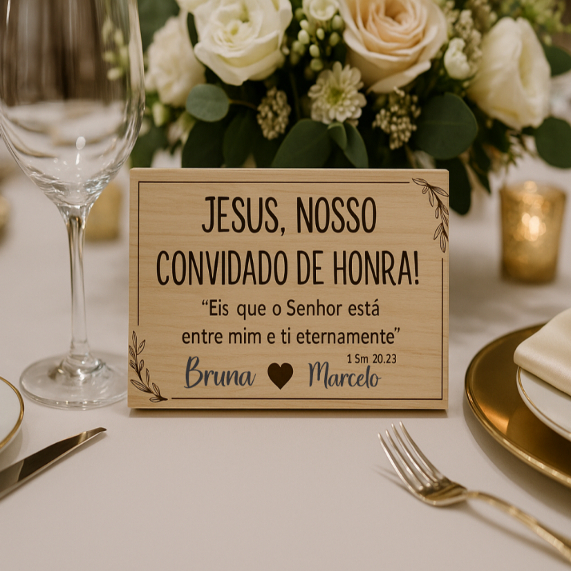 Placa de Mesa Casamento: Onde Comprar | BuscaProdutos