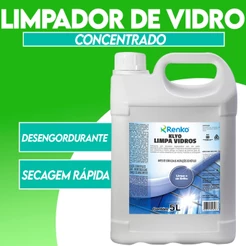 Limpa Vidros Concentrado Profissional Klyo RENKO 5 Litros