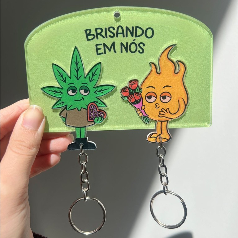 Porta Chaves Brisando em Nós em Oferta na Shopee
