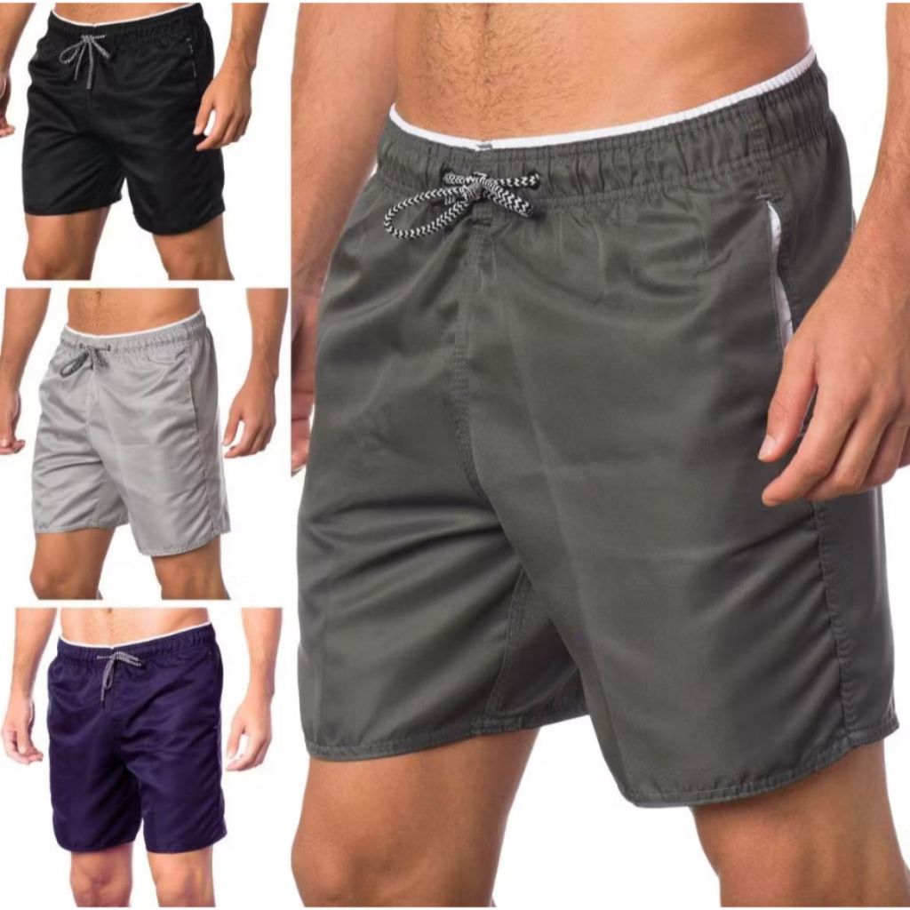 Kit 1 ao 4 Shorts Tactel Masculino 3 Bolsos Academia Treino Bermuda em Oferta na Shopee