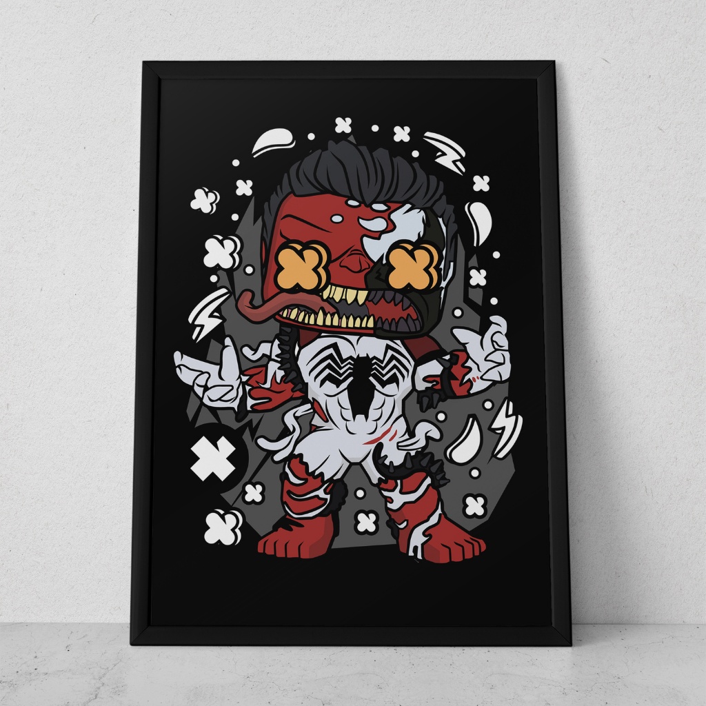 Quadro Decorativo Placa 80x60 mdf alta resolução full hd FUNKO MARVEL sala quarto escritório