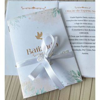 Kit Livros de Orações com Mini Terço e Fita Cetim Batizado Eucaristia em Oferta na Shopee