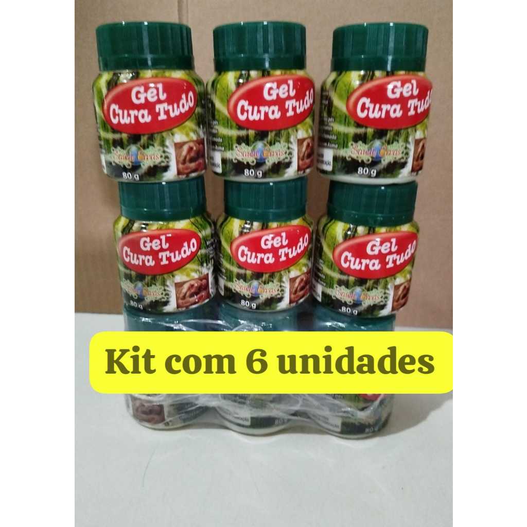 Kit 6 Unidades Gel Massageador Pomada Creme pra tudo - Extraforte - 80g em Oferta na Shopee