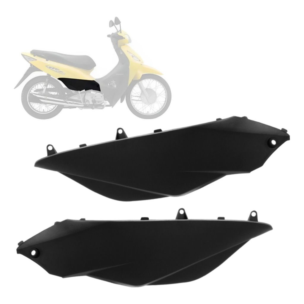 Par Sub Tampa Lateral Biz 125 Ks Es Biz+ 2006 2007 2008 2009 2010 Modelo Original Moto Honda