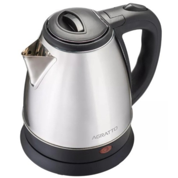 Chaleira Elétrica Automática Agratto 1,8 Litros Jarra Térmica Pratic Inox Ce-01 Rápido Aquecimento