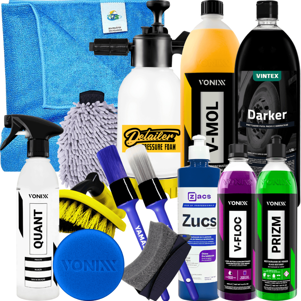 Kit Para Hobbysta Lavagem Detalhamento Carro Moto - Spare Parts and Accessories for Vehicles