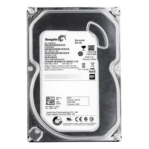 Disco Rígido De 500gb Seagate St500dm002 Cor Prata
