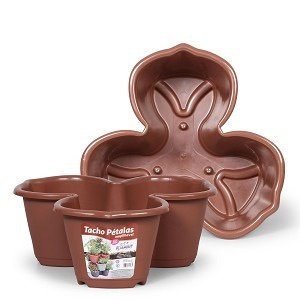 Kit 10 Vasos Pétalas 4L Empilháveis – Jardim Vertical Mini Horta Tempero Flores e Urban Jungle em Oferta na Shopee