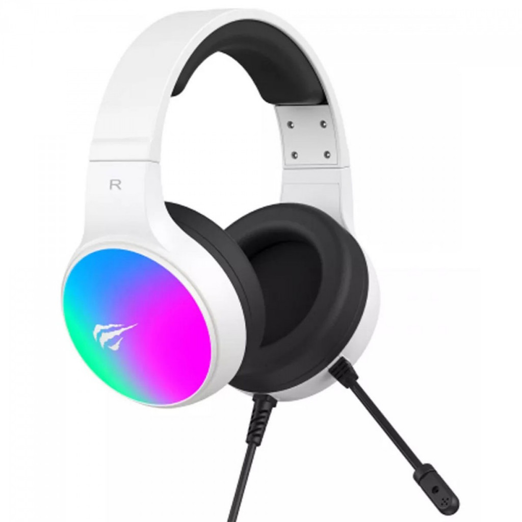 Headset Gamer Havit H2043U, USB, Drivers de 50mm, RGB, Preto/Branco em Oferta na Shopee